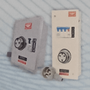 PLUG & SOCKET WITH SHEET STEEL ENCLOSURE